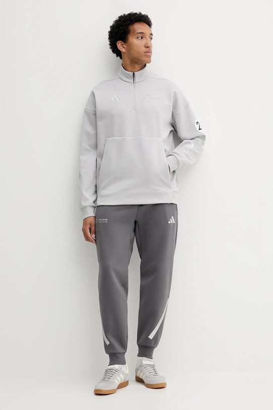 adidas spodnie dresowe x Mercedes JW3478 szary AW25