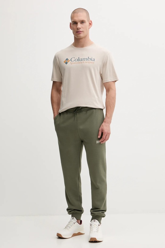 Napapijri pantaloni de trening M-Gori NP0A88UHG0A1 verde AW25