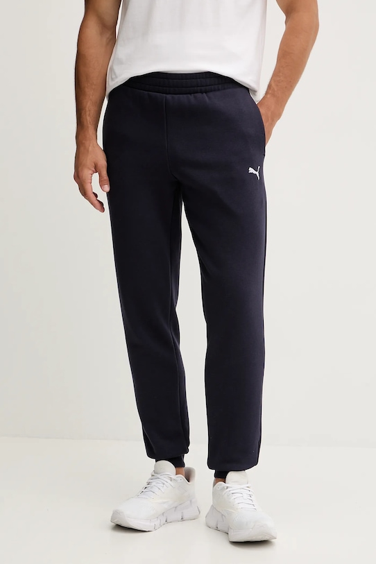 Puma pantaloni de trening tricotaj bleumarin 682614