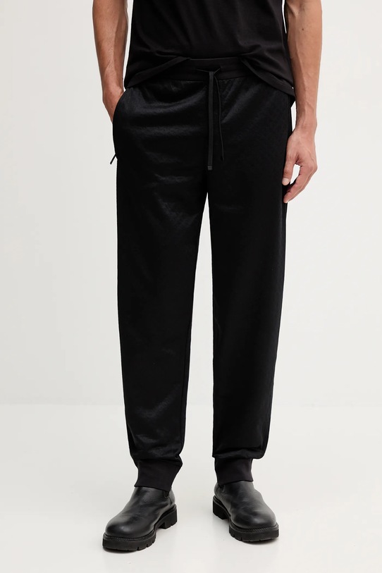Armani Exchange spodnie dresowe dzianina czarny XM001356.AF16259