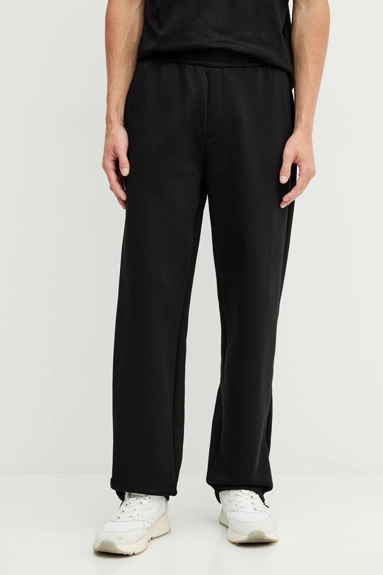 Armani Exchange spodnie dresowe z elastanem czarny XM001890.AF10818