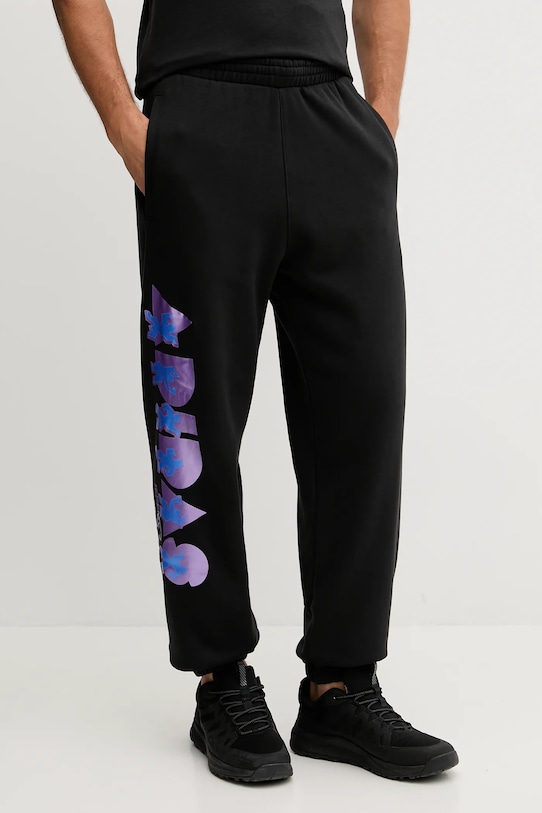 adidas Performance pantaloni de trening din bumbac PRIDE cu modele negru JL7626