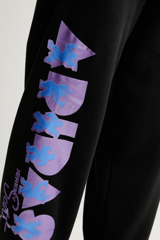 adidas Performance pantaloni de trening din bumbac PRIDE negru JL7626