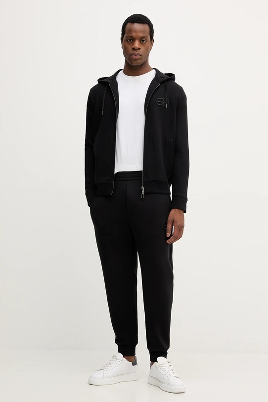 Emporio Armani spodnie dresowe 8N1PT0.1JHSZ czarny AW25