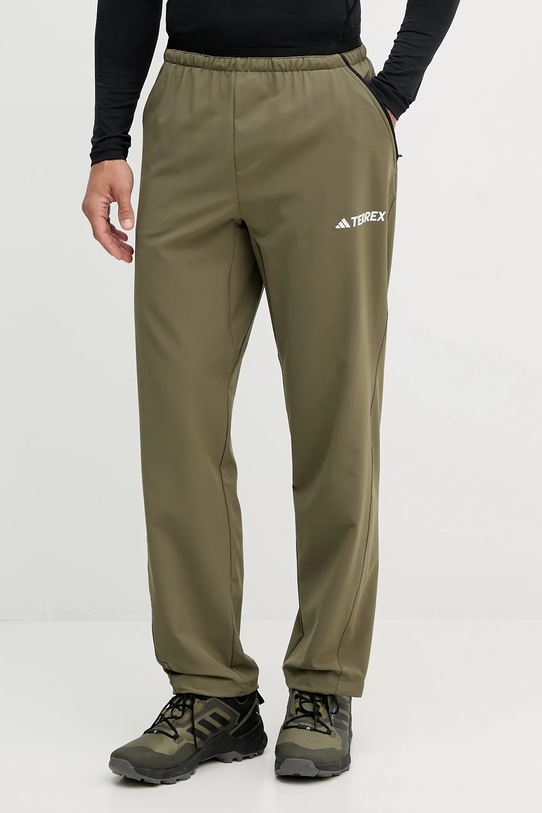 adidas TERREX pantaloni de exterior Liteflex drept verde JF3708