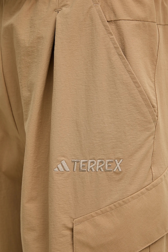 Outdoorové kalhoty adidas TERREX béžová JM7424