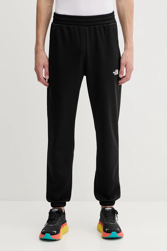 Παντελόνι φόρμας The North Face Reaxion 2.0 πλεκτό ύφασμα μαύρο NF0A8DRSKS71