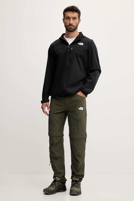 The North Face pantaloni de exterior Exploration NF0A8EC321L1 verde AW25