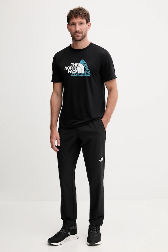 The North Face spodnie treningowe NF0A8FJHJK31 czarny AW25