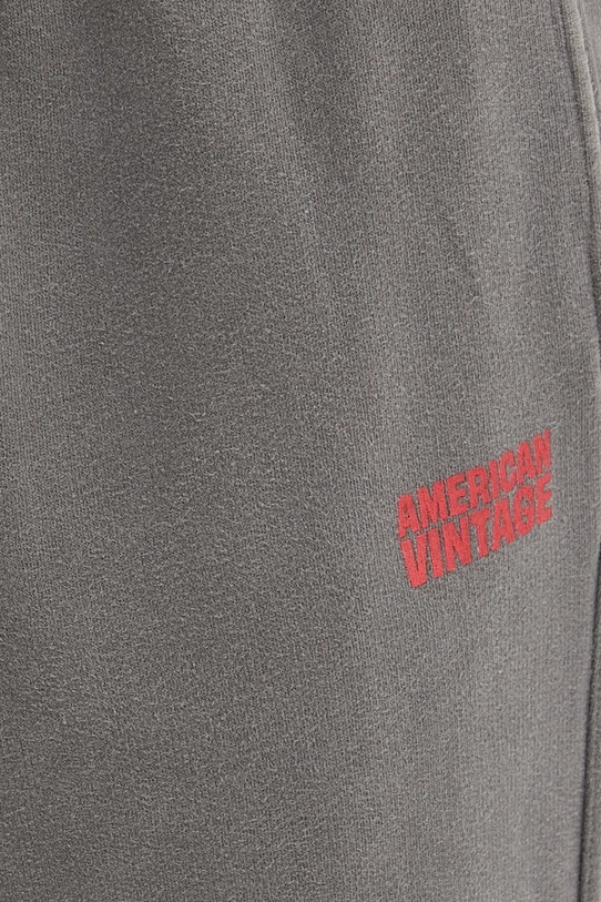 American Vintage spodnie dresowe bawełniane szary MPLI05B