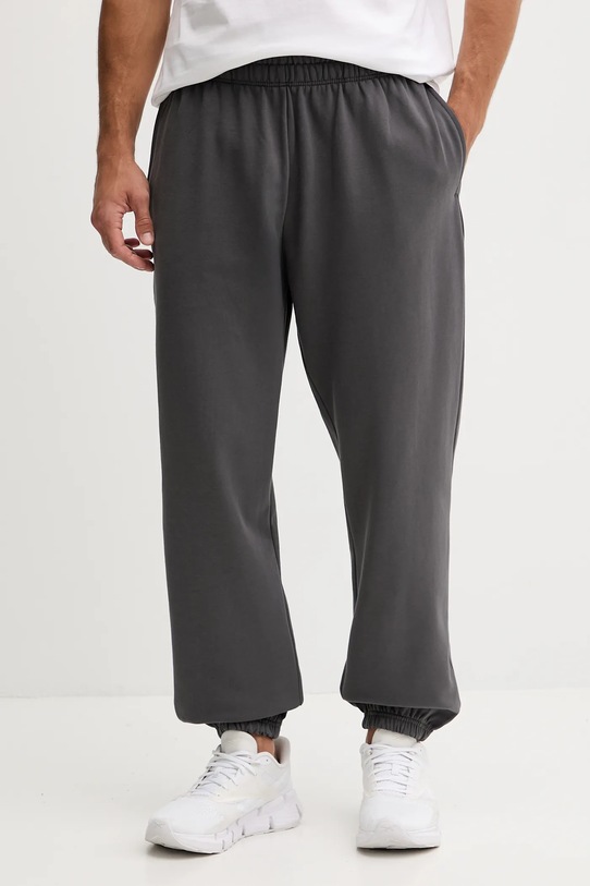 The North Face pantaloni de trening din bumbac Expedition Celebration uni gri NF0A8E3ERHI1