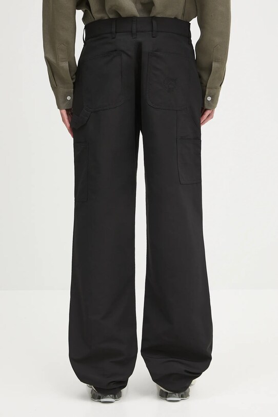Odzież Sky High Farm spodnie Carpenter pants SHF07P002 czarny
