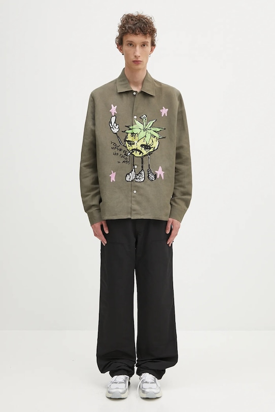 Sky High Farm pantaloni Carpenter pants nero SHF07P002