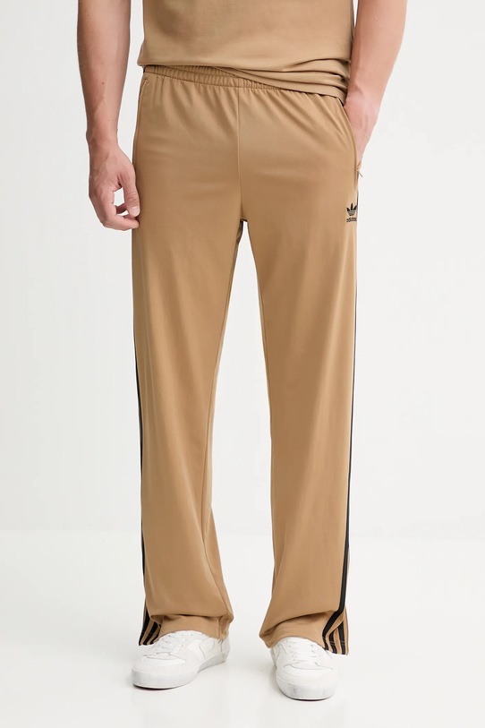 adidas Originals spodnie dresowe Firebird Tp dzianina beżowy JY6369