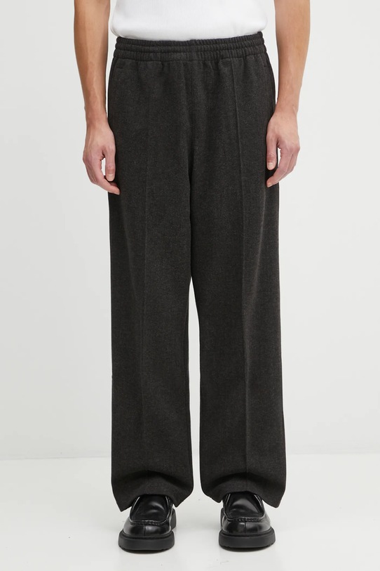 adidas Originals spodnie dresowe z domieszką wełny Wool Tp dzianina czarny JV7607