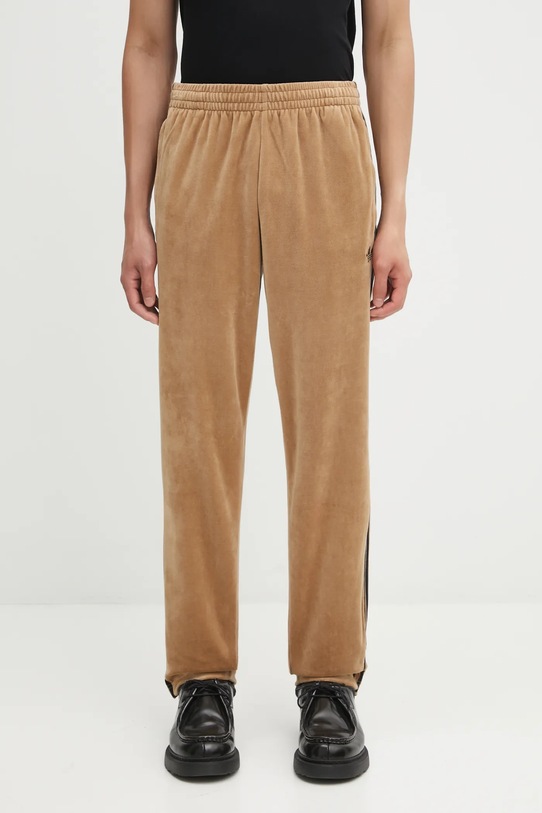 Tepláky adidas Originals Sst Tp zamat béžová JX1556