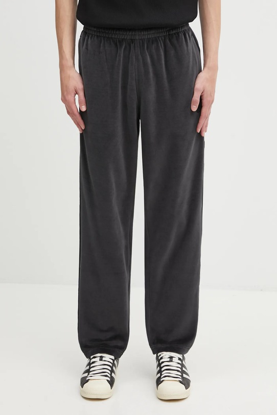 Кадифен панталон adidas Originals Sst Tp щампа черен JW8377