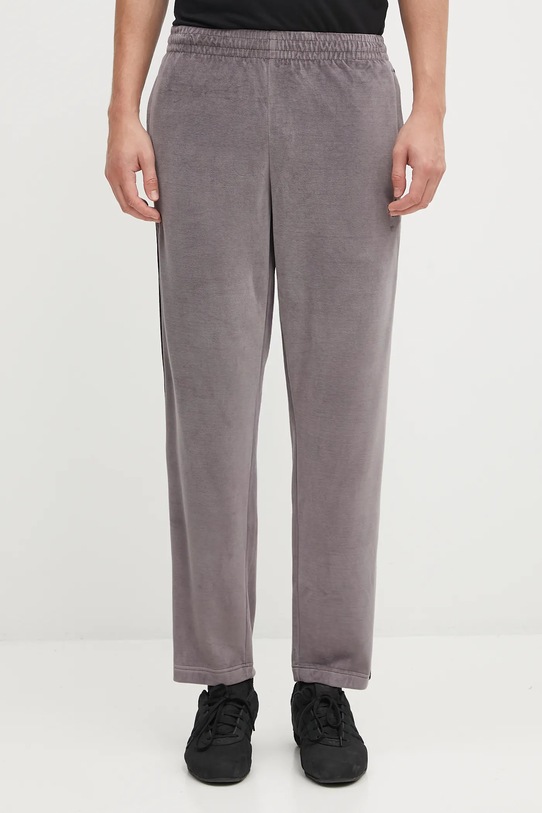 adidas Originals pantaloni tuta Sst Tp velour violetto JX1557