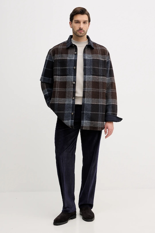 Paul Smith spodnie sztruksowe M1R.410Z.T02792 granatowy AW25