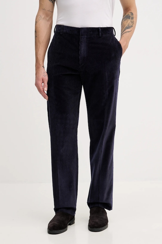 Paul Smith spodnie sztruksowe granatowy M1R.410Z.T02792