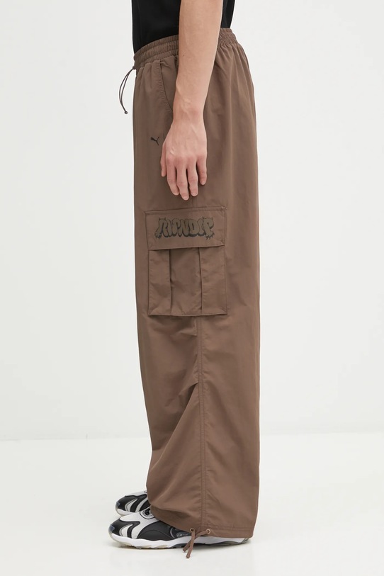 Puma trousers PUMA x RIPNDIP 632417 brown AW25