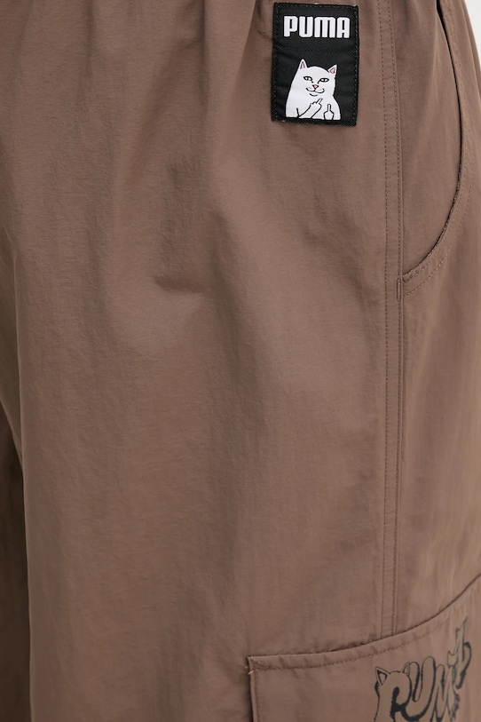 Nohavice Puma x RIPNDIP 632417 hnedá