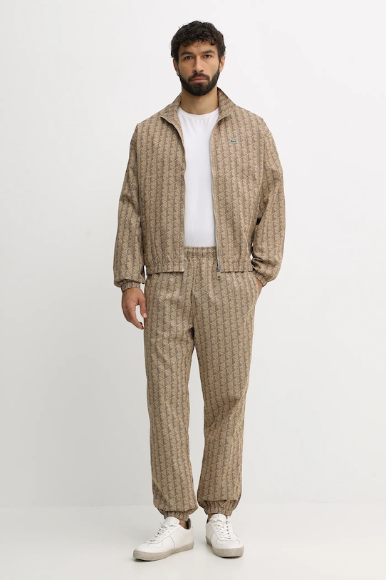 Lacoste pantaloni de trening XH8908 bej AW25