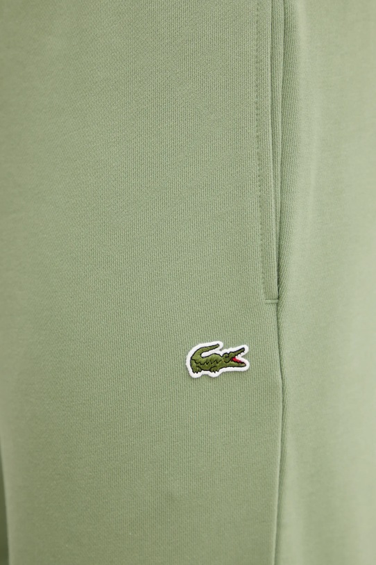 Lacoste spodnie dresowe bawełniane zielony XH9833