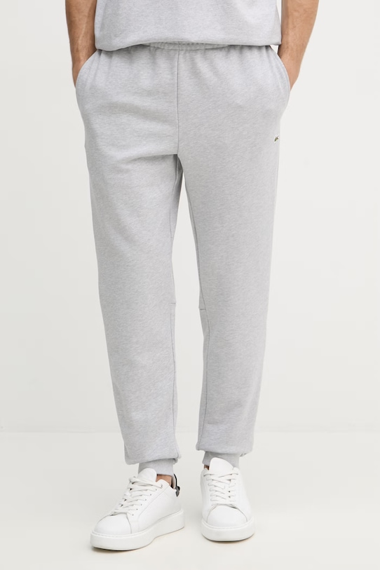 Lacoste sweatpants cotton men's jersey gray XH9833