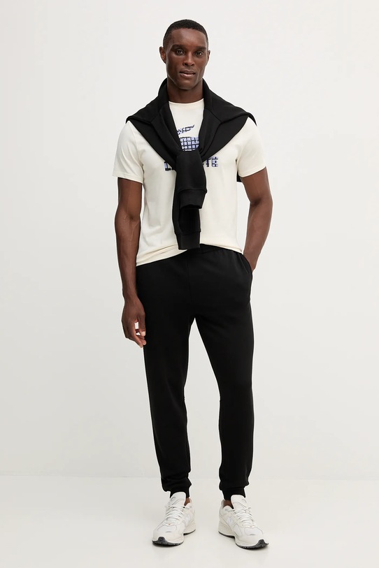 Lacoste spodnie dresowe bawełniane XH9833 czarny