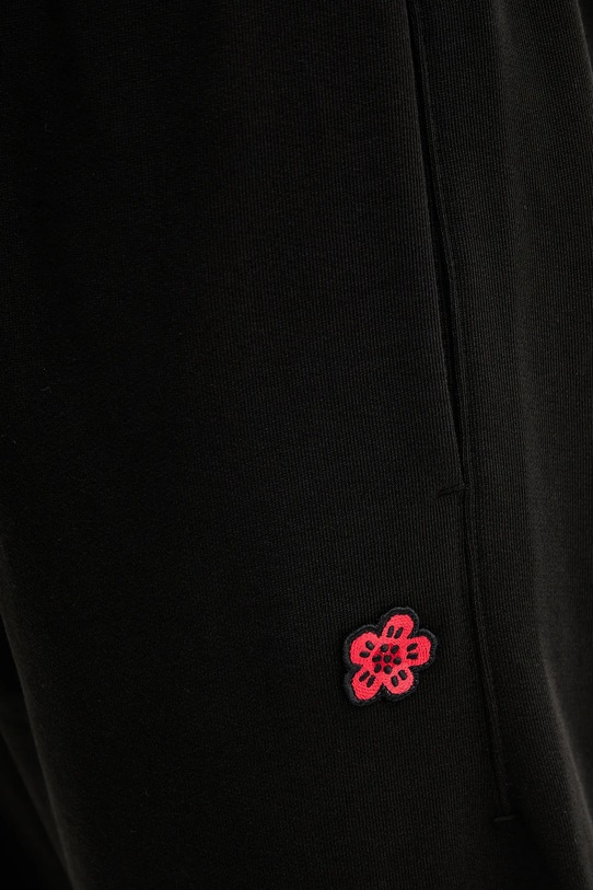Памучен спортен панталон Kenzo черен FE65PA8254MF