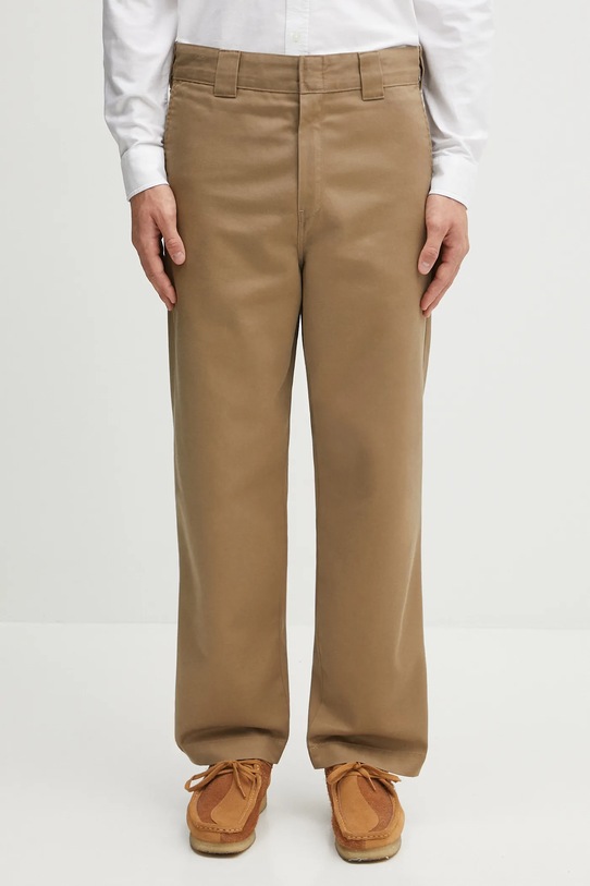 Carhartt WIP spodnie Craft tkanina brązowy I035652.8Y02