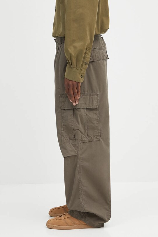 Carhartt WIP spodnie bawełniane Cole Cargo I035565.2ZZGD zielony AW25