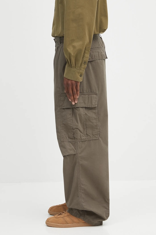 Βαμβακερό παντελόνι Carhartt WIP Cole Cargo I035565.2ZZGD πράσινο AW25