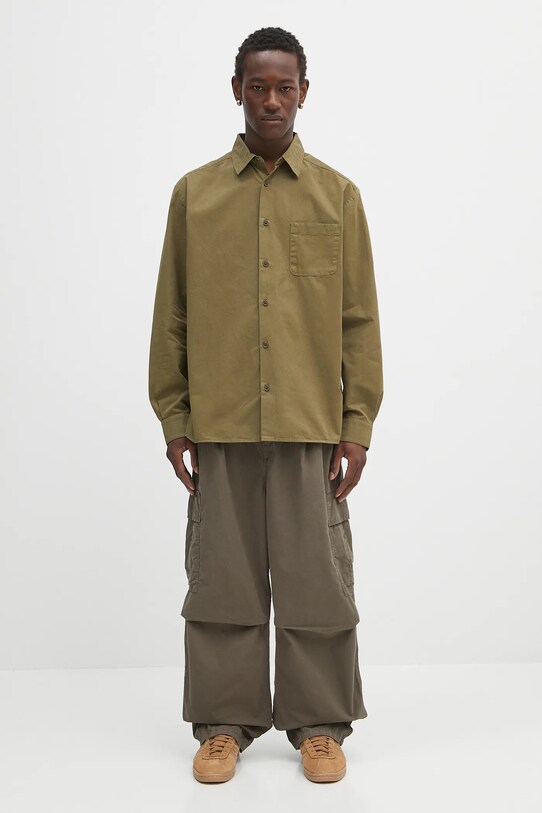 Carhartt WIP spodnie bawełniane Cole Cargo I035565.2ZZGD zielony