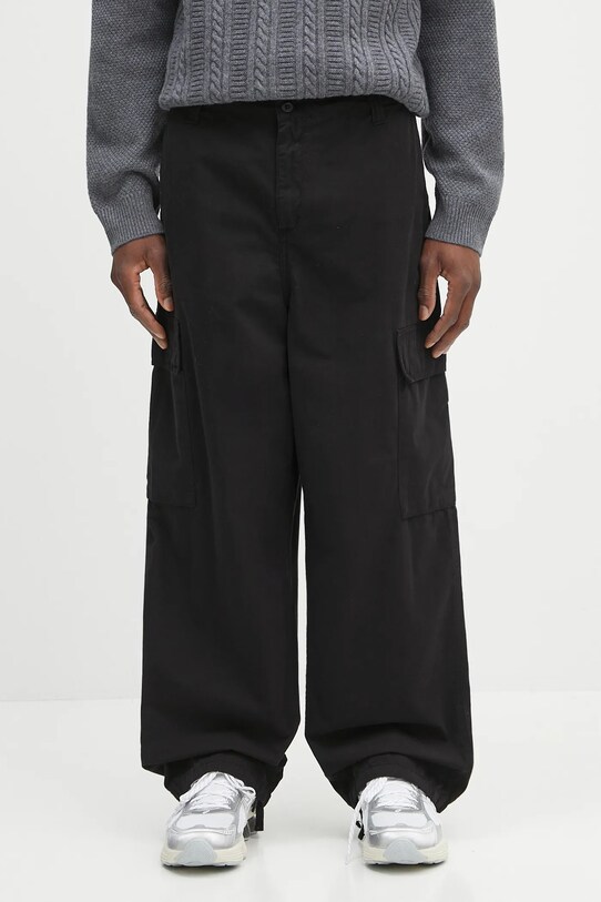 Carhartt WIP spodnie bawełniane Kade Cargo gładkie brązowy I035564.89GD