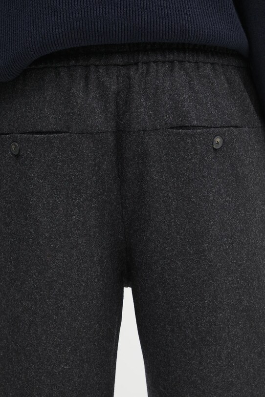Drôle de Monsieur spodnie wełniane Le Pantalon Cropped Flanelle szary H.BP167.WV008