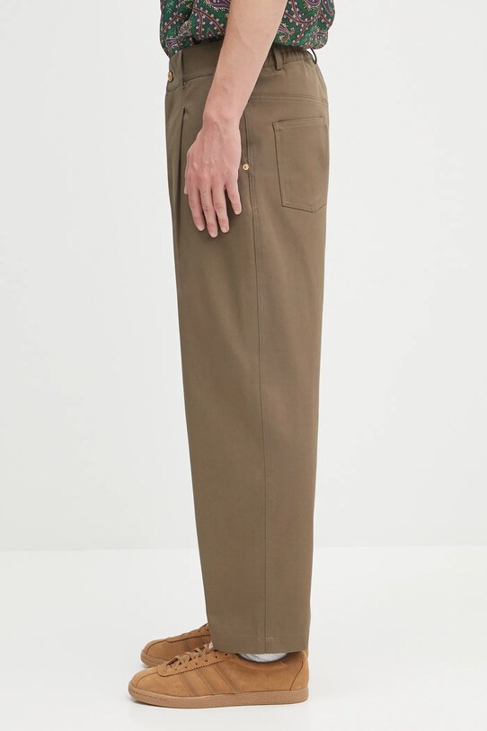 Drôle de Monsieur spodnie Le Pantalon Cropped Twill H.BP155.CO214 beżowy AW25
