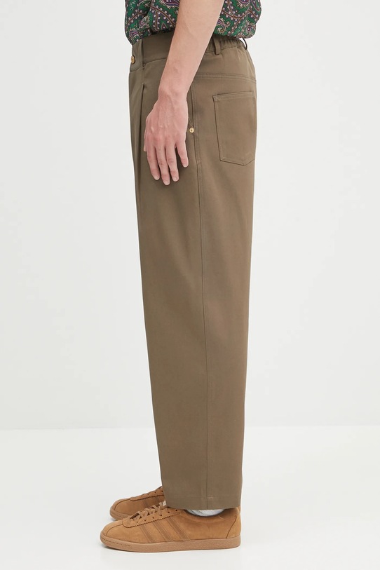 Παντελόνι Drôle de Monsieur Le Pantalon Cropped Twill H.BP155.CO214 καφέ AW25