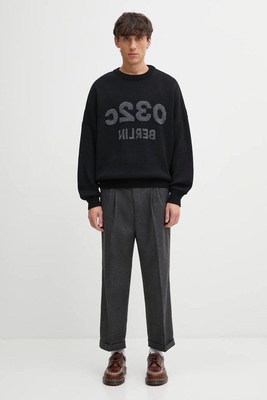 Drôle de Monsieur spodnie z dodatkiem wełny Le Pantalon Plis Cropped I.BP192.WV008 szary