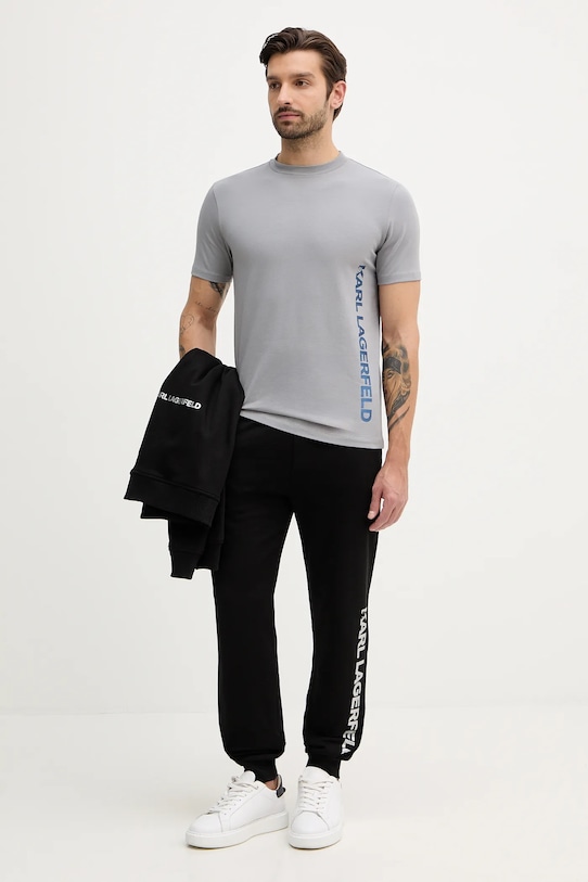 Бавовняні спортивні штани Karl Lagerfeld 554917.705401 чорний NC25