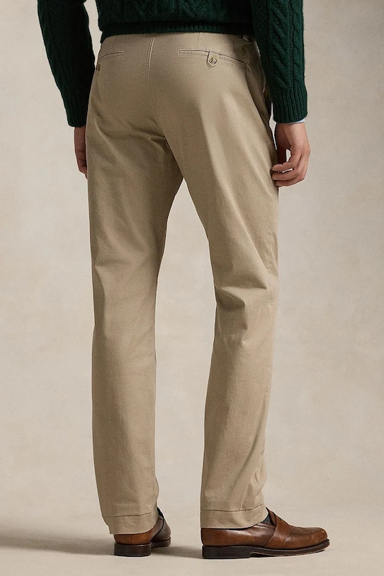 Nohavice Polo Ralph Lauren 710687424 béžová AW25