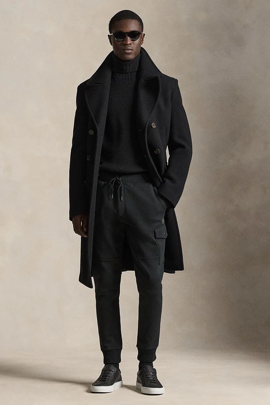 Polo Ralph Lauren spodnie dresowe 710980340 czarny AW25