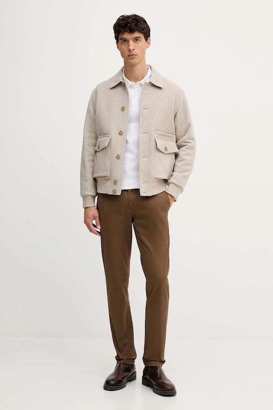 Polo Ralph Lauren spodnie 710704176 brązowy AW25