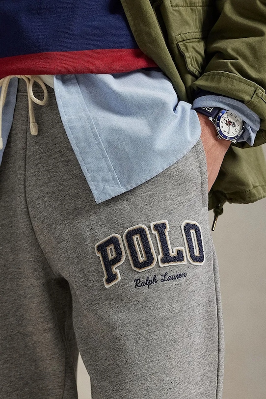 Παντελόνι φόρμας Polo Ralph Lauren γκρί 710981154