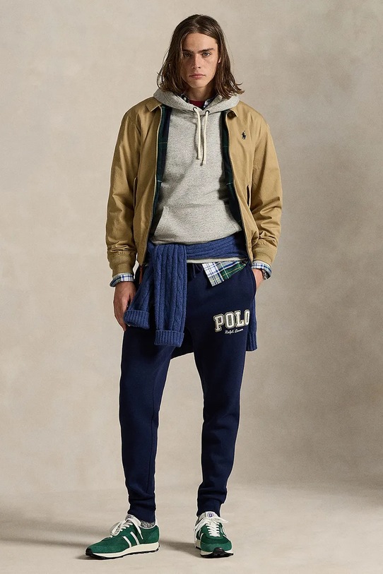 Polo Ralph Lauren spodnie dresowe dzianina granatowy 710981154