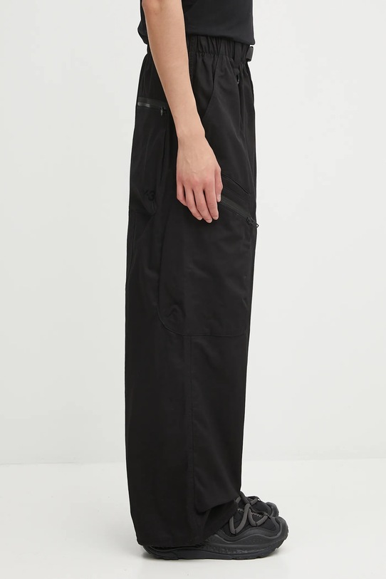 Y-3 spodnie Twill Cargo czarny JW4621
