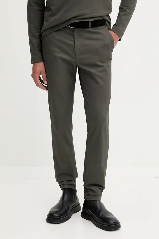 Calvin Klein spodnie z elastanem szary LV04LD614G