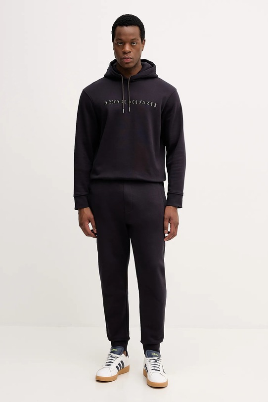 Armani Exchange spodnie dresowe bawełniane XM001041.AF10830 granatowy AW25