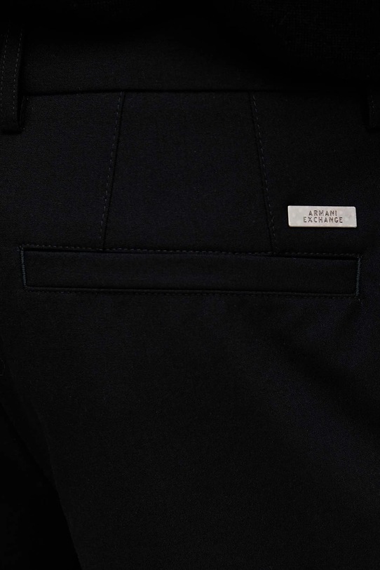 Панталон с вълна Armani Exchange черен XM001207.AF16678